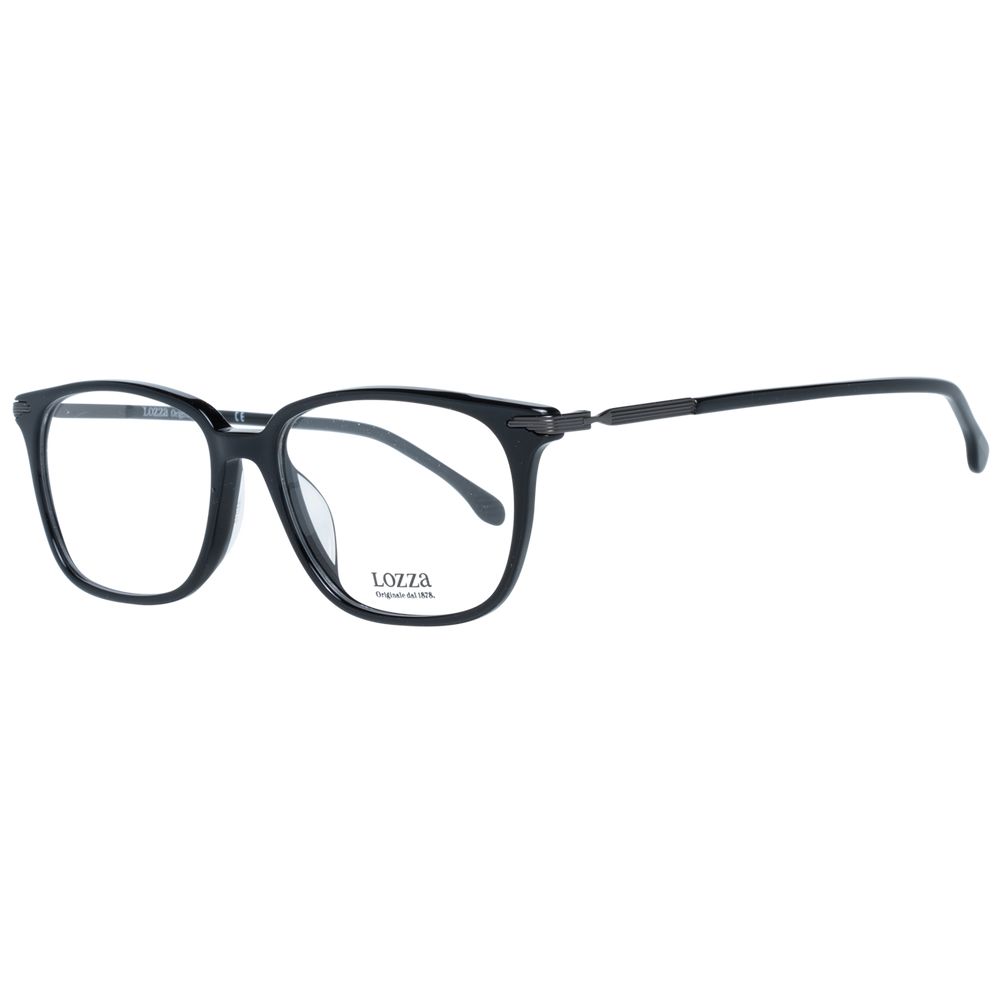 Lozza Men's Optical Frames – Black Rectangle Design, 53mm