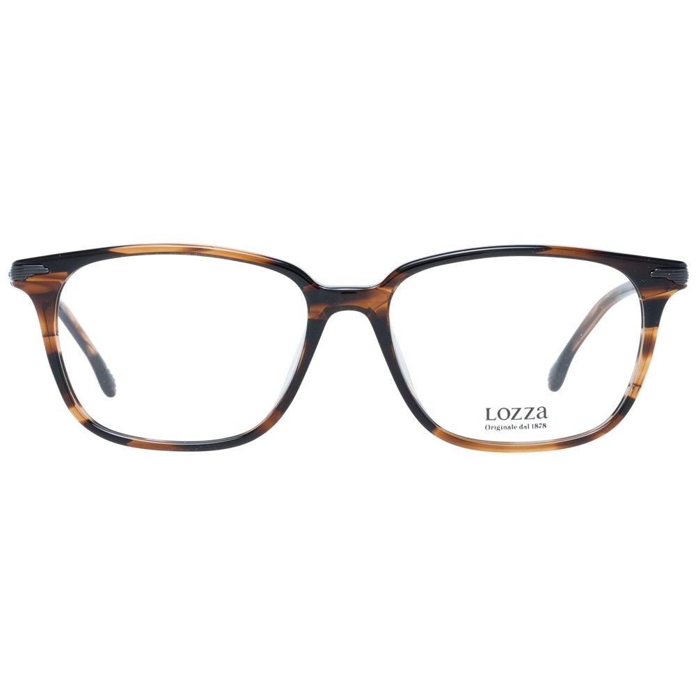 Lozza Brown Men's Optical Frames – Rectangle Full-Rim, 53mm