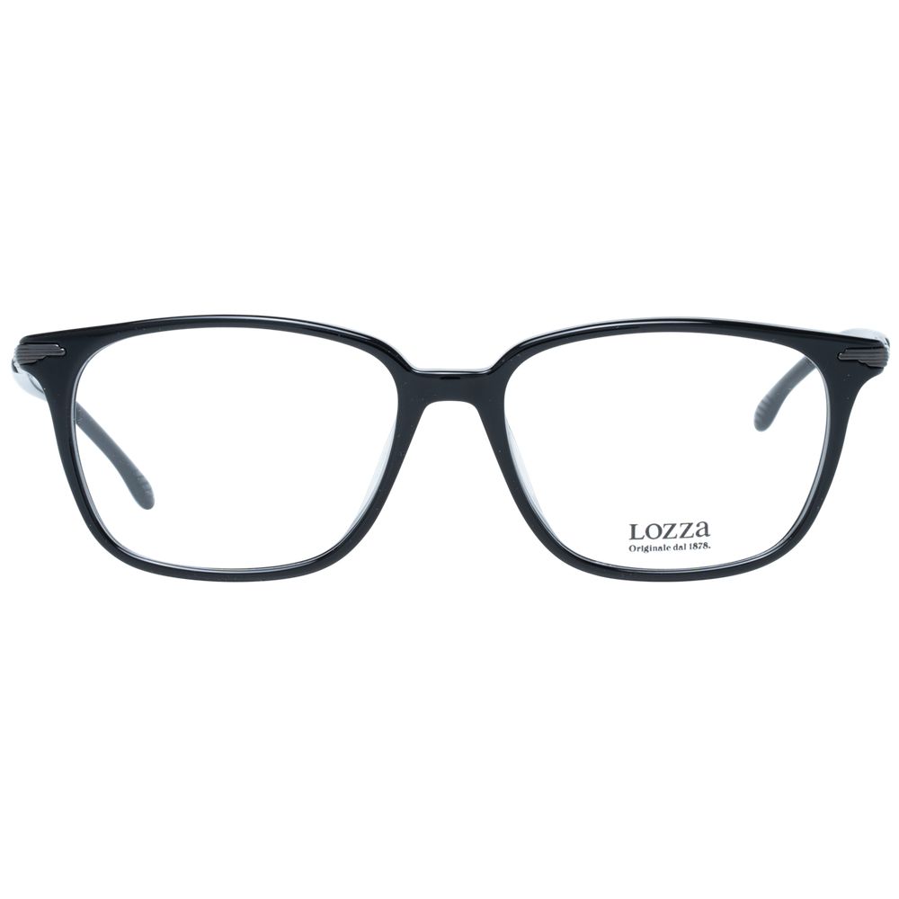 Lozza Men's Optical Frames – Black Rectangle Design, 53mm