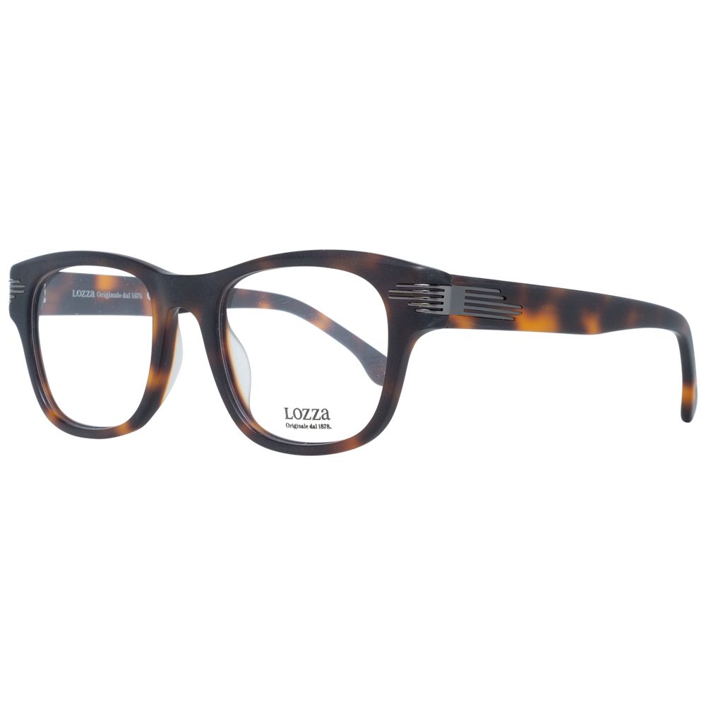 Lozza Unisex Optical Frames – Brown Round Full-Rim, 50mm