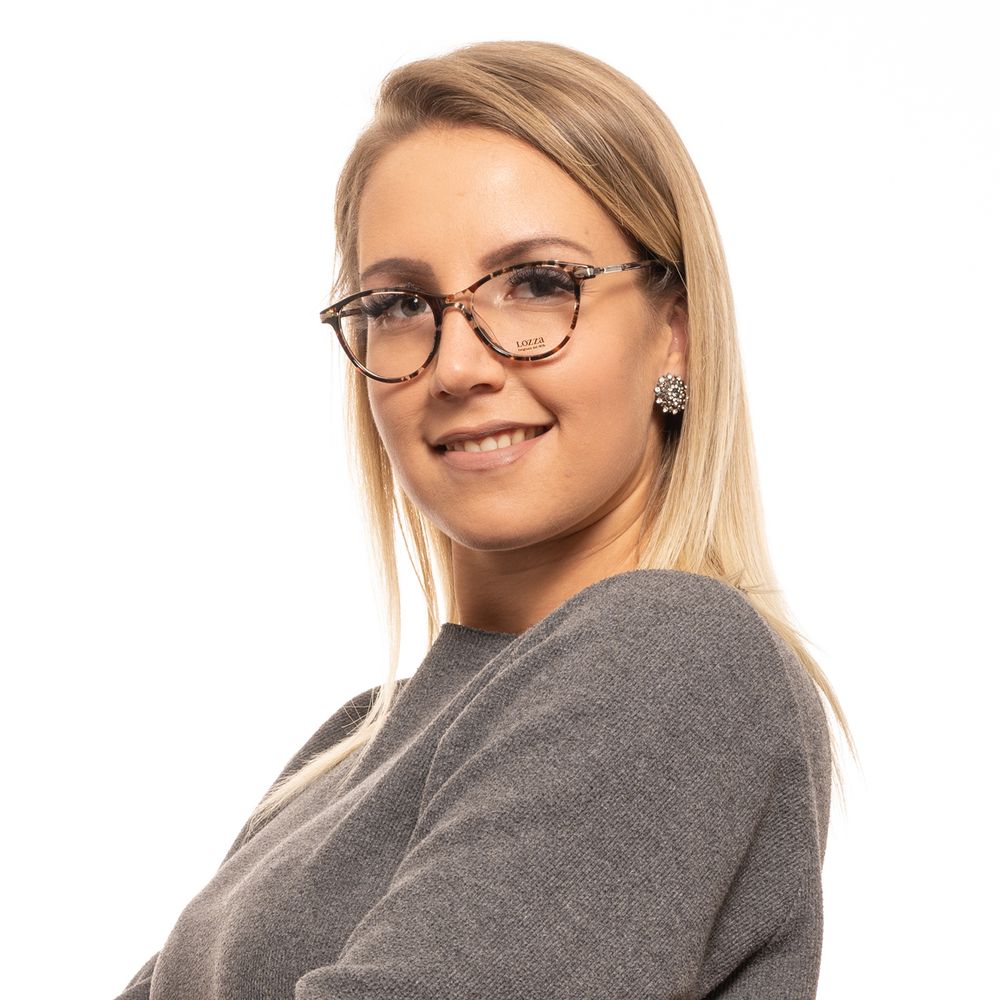 Lozza Brown Women’s Optical Frames – Rectangle Full-Rim
