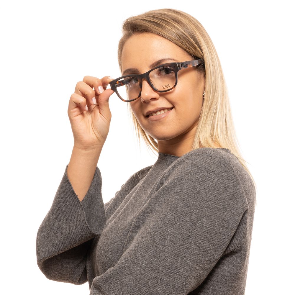 Lozza Unisex Optical Frames – Brown Round Full-Rim, 50mm