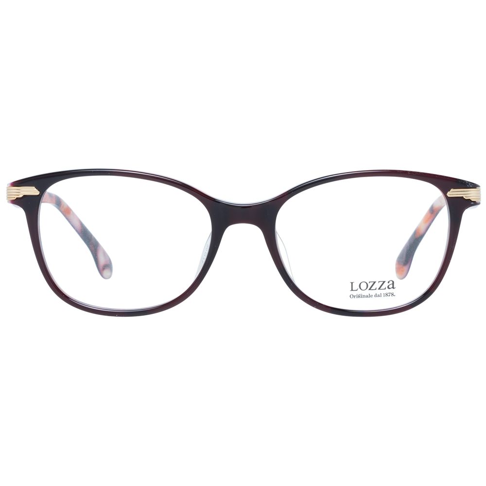 Lozza Burgundy Women's Optical Frames – Rectangle Full-Rim