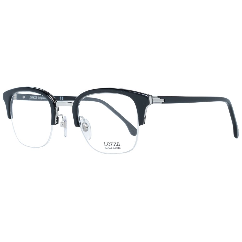 Lozza Unisex Optical Frames – Black Half-Rim, 48mm