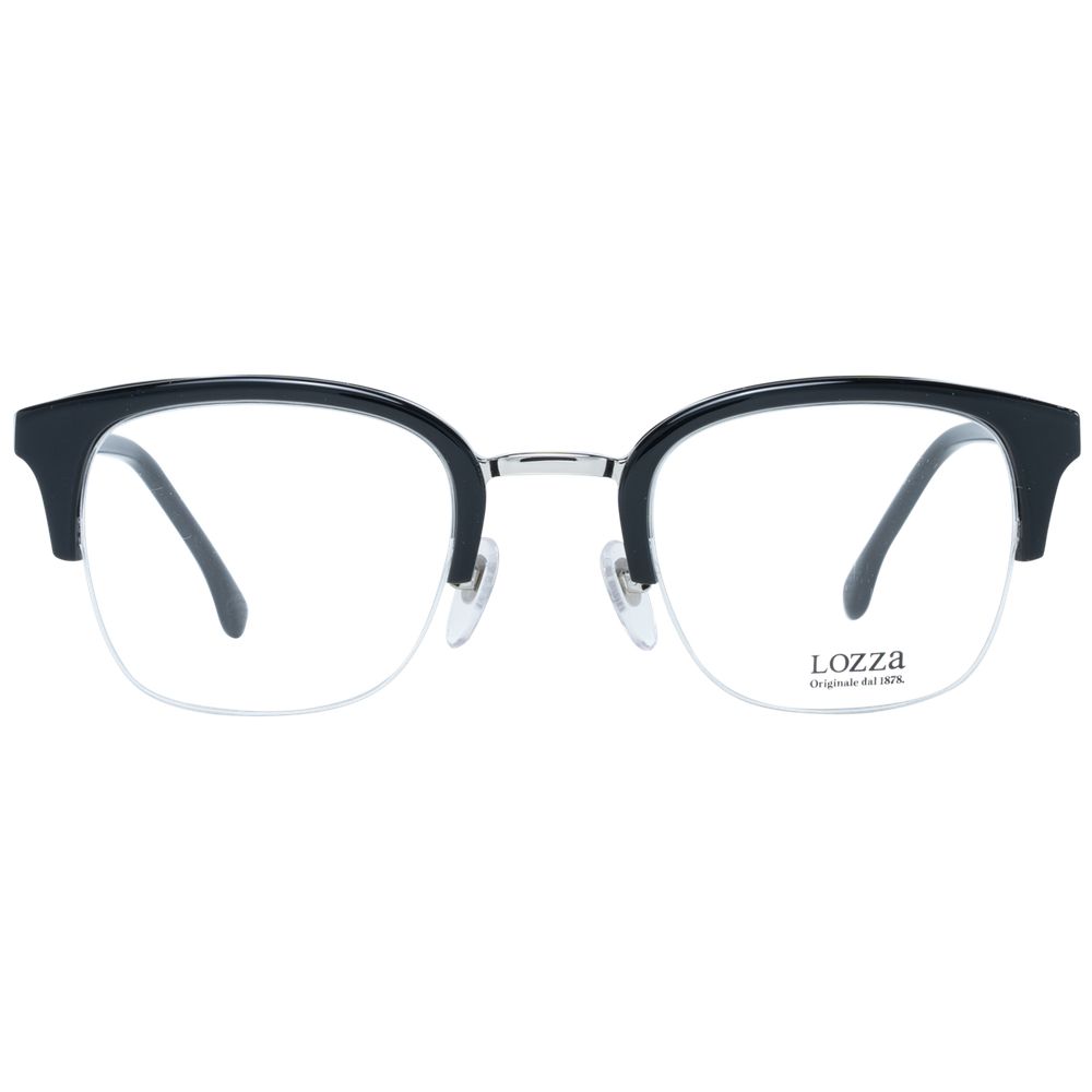 Lozza Unisex Optical Frames – Black Half-Rim, 48mm