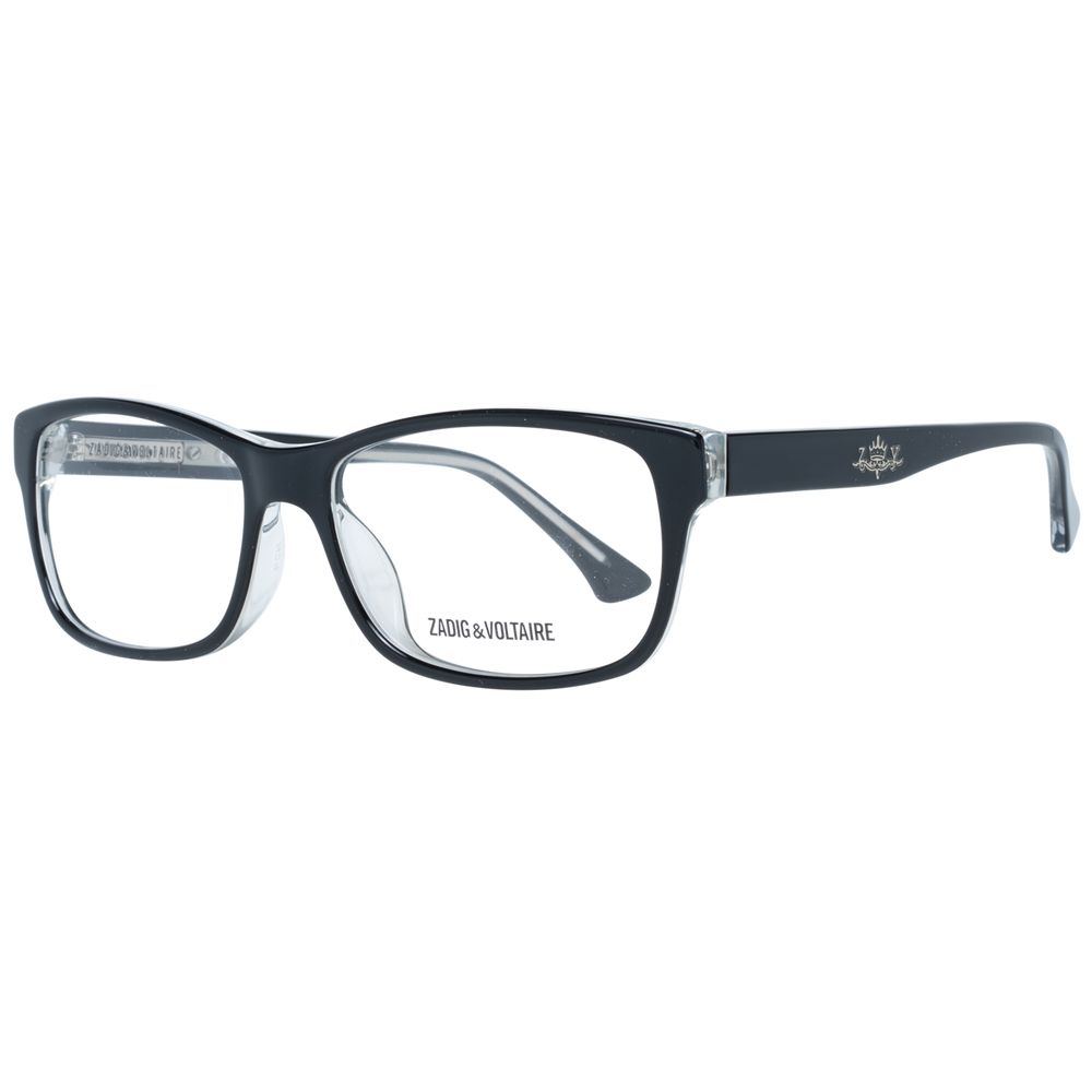 Zadig & Voltaire Black Unisex Optical Frames – Rectangle Style