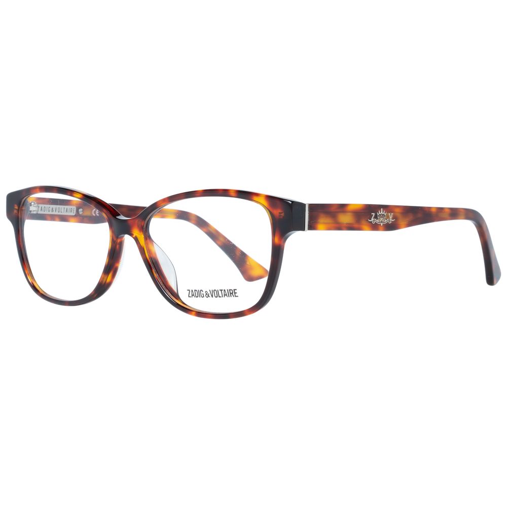 Zadig & Voltaire Unisex Optical Frames – Brown Rectangle, 54mm
