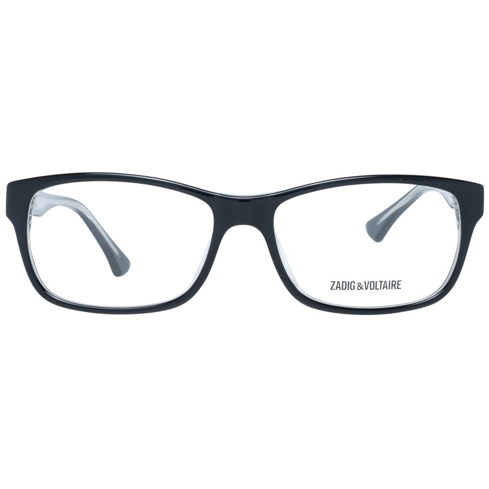 Zadig & Voltaire Black Unisex Optical Frames – Rectangle Style