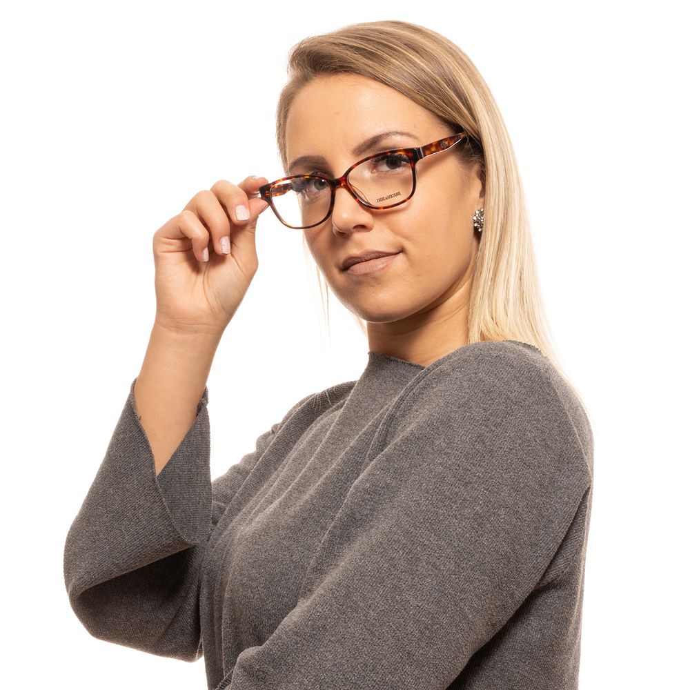 Zadig & Voltaire Unisex Optical Frames – Brown Rectangle, 54mm
