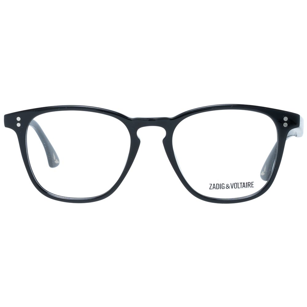 Zadig & Voltaire Men's Black Optical Frames – 48mm Trapezium