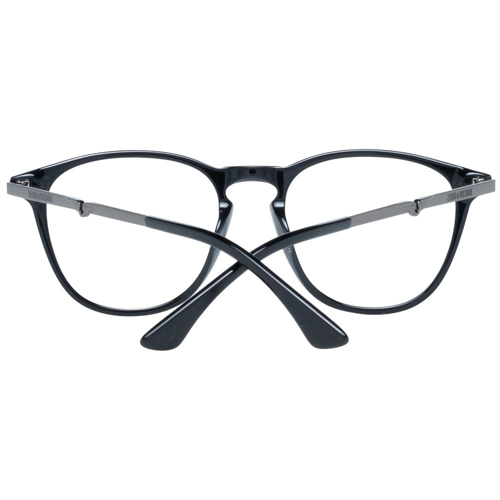 Zadig & Voltaire Men’s Optical Frames – Black Round Style, 49mm