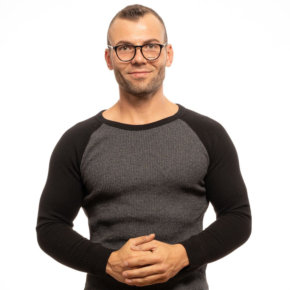 Zadig & Voltaire Men’s Optical Frames – Black Round Style, 49mm