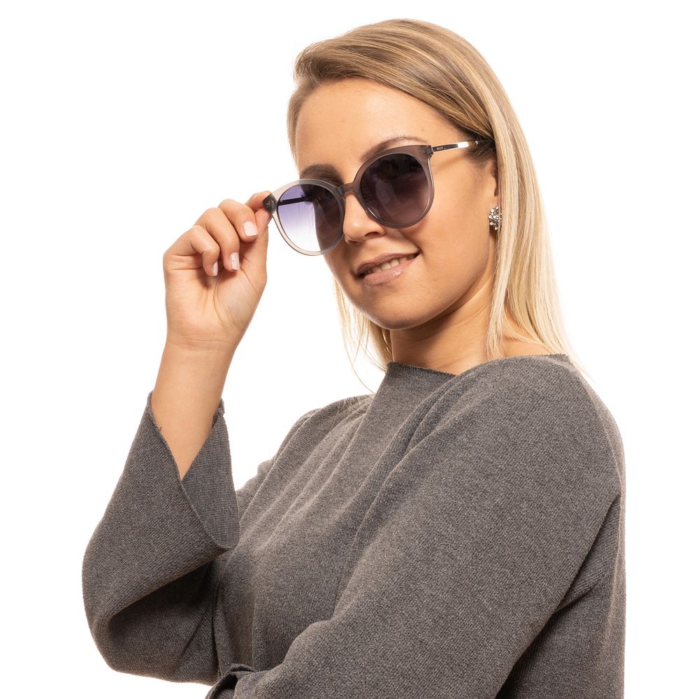 Bally Gray Round Women Sunglasses with Grey Lenses