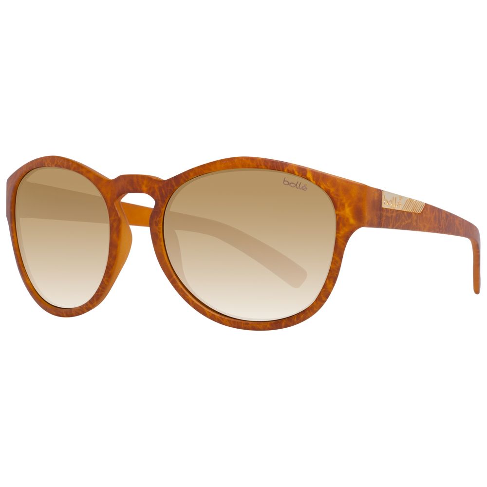 Bolle Brown Unisex Round Sunglasses with Gradient Brown Lenses