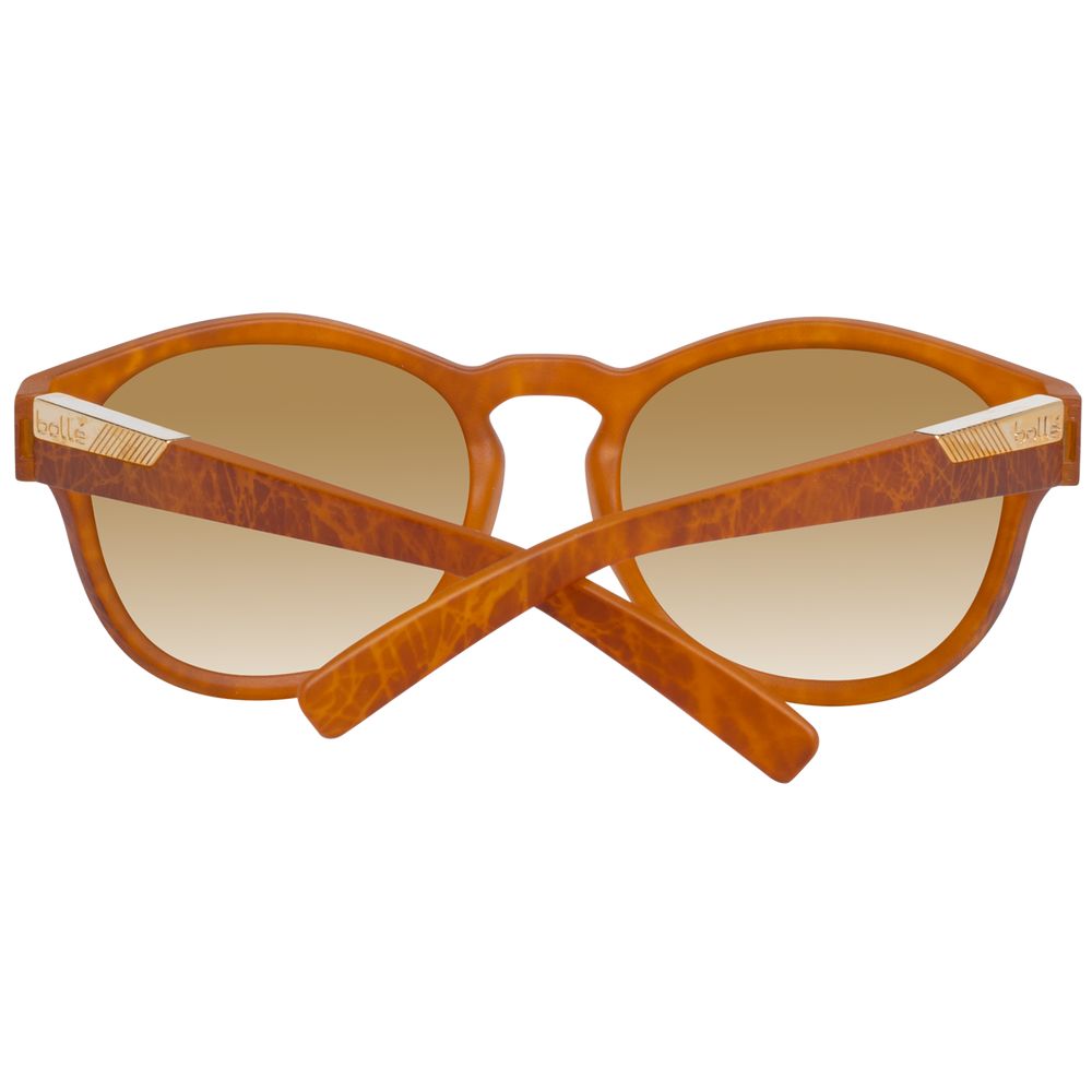 Bolle Brown Unisex Round Sunglasses with Gradient Brown Lenses