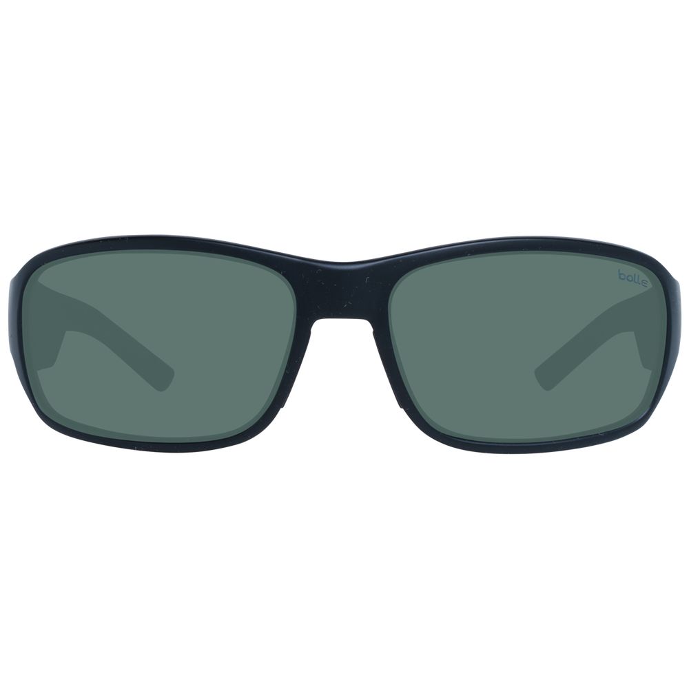 Bolle Black Unisex Rectangle Sunglasses with Grey Lenses