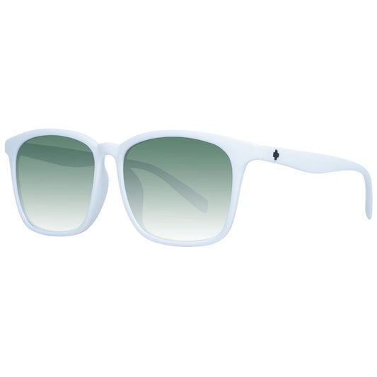 Spy White Unisex Sunglasses with Purple Gradient Lenses - Trapezium Shape