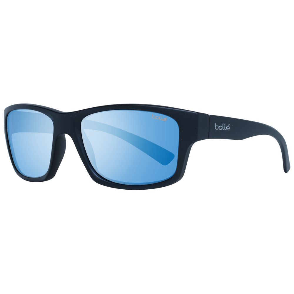 Bolle Black Unisex Trapezium Sunglasses with Brown Lenses