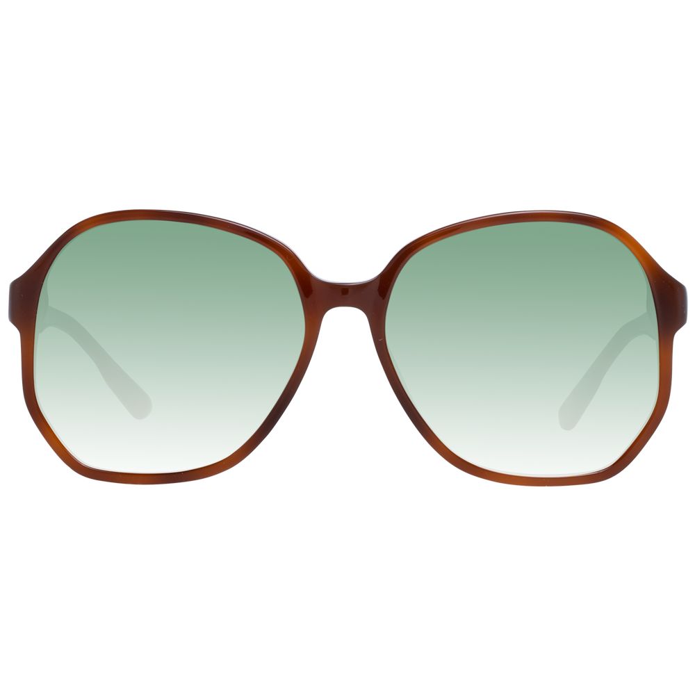 Scotch & Soda Brown Butterfly Women Sunglasses with Green Gradient Lenses