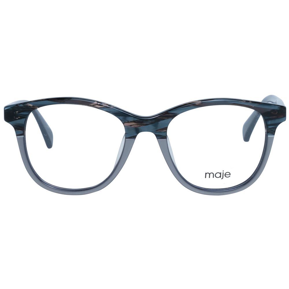 Maje Women’s Optical Frames – Grey Trapezium Full-Rim, 48mm
