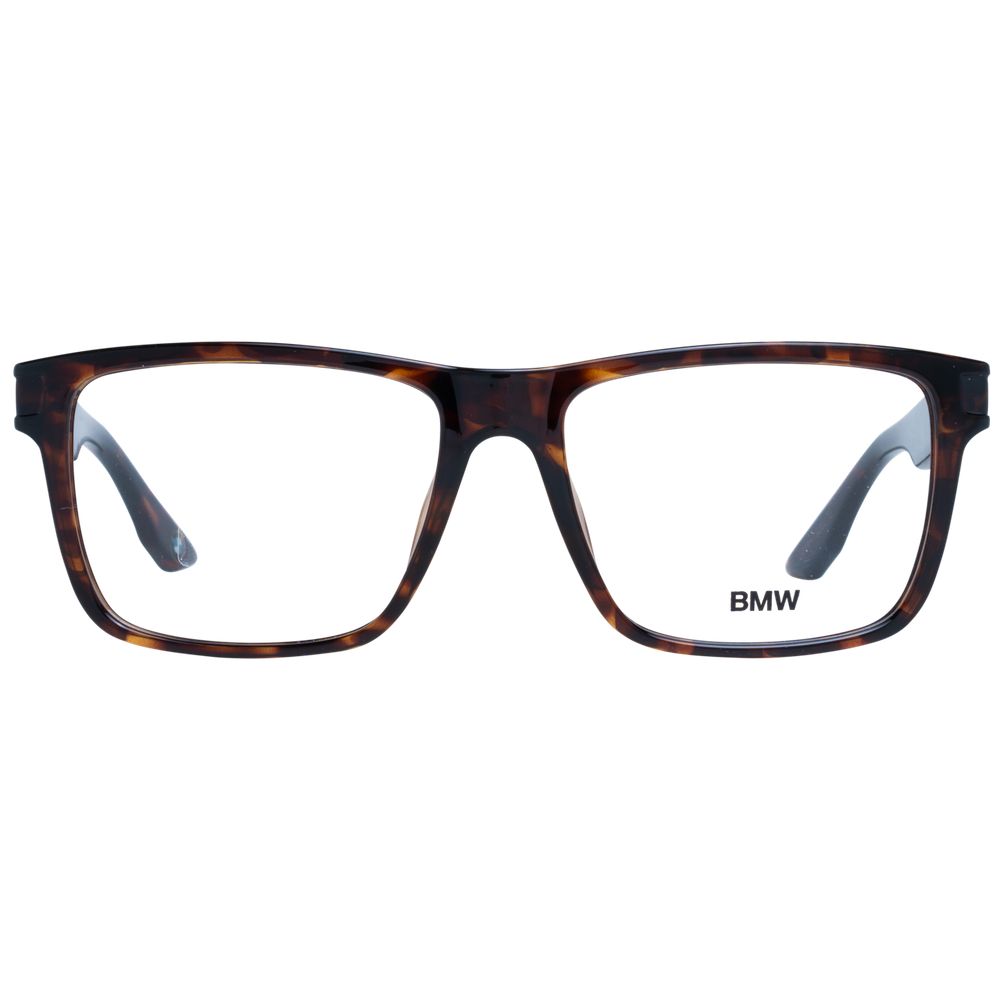 BMW Brown Men’s Optical Frames – Trapezium Full-Rim, 57mm