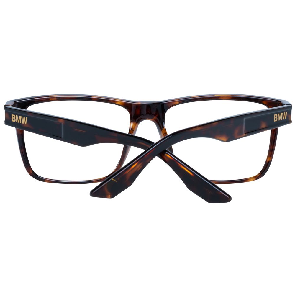 BMW Brown Men’s Optical Frames – Trapezium Full-Rim, 57mm
