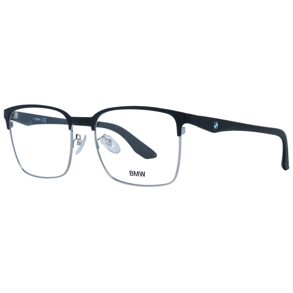 BMW Black Men’s Optical Frames – Square Full-Rim, 56mm