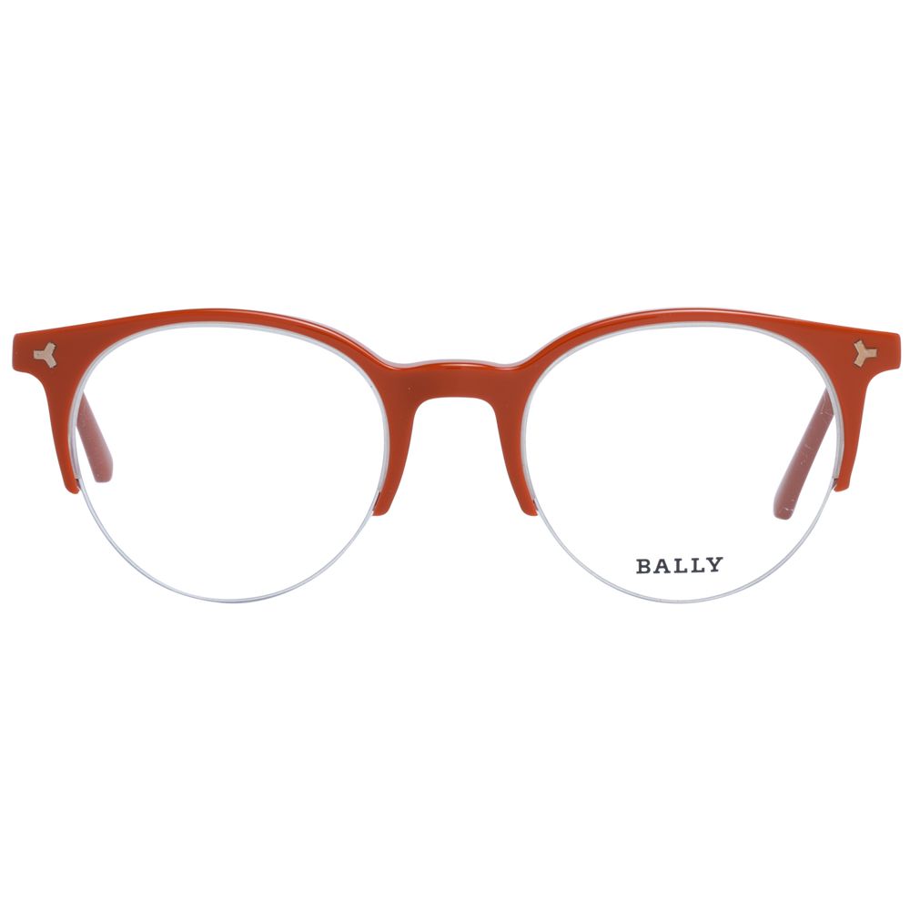 Bally Unisex Optical Frames – Brown Half-Rim, 47mm