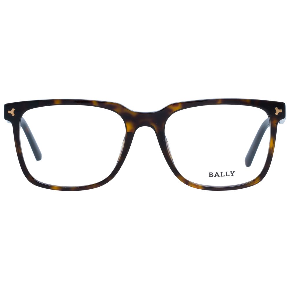 Bally Brown Men’s Optical Frames – Square Full-Rim, 53mm