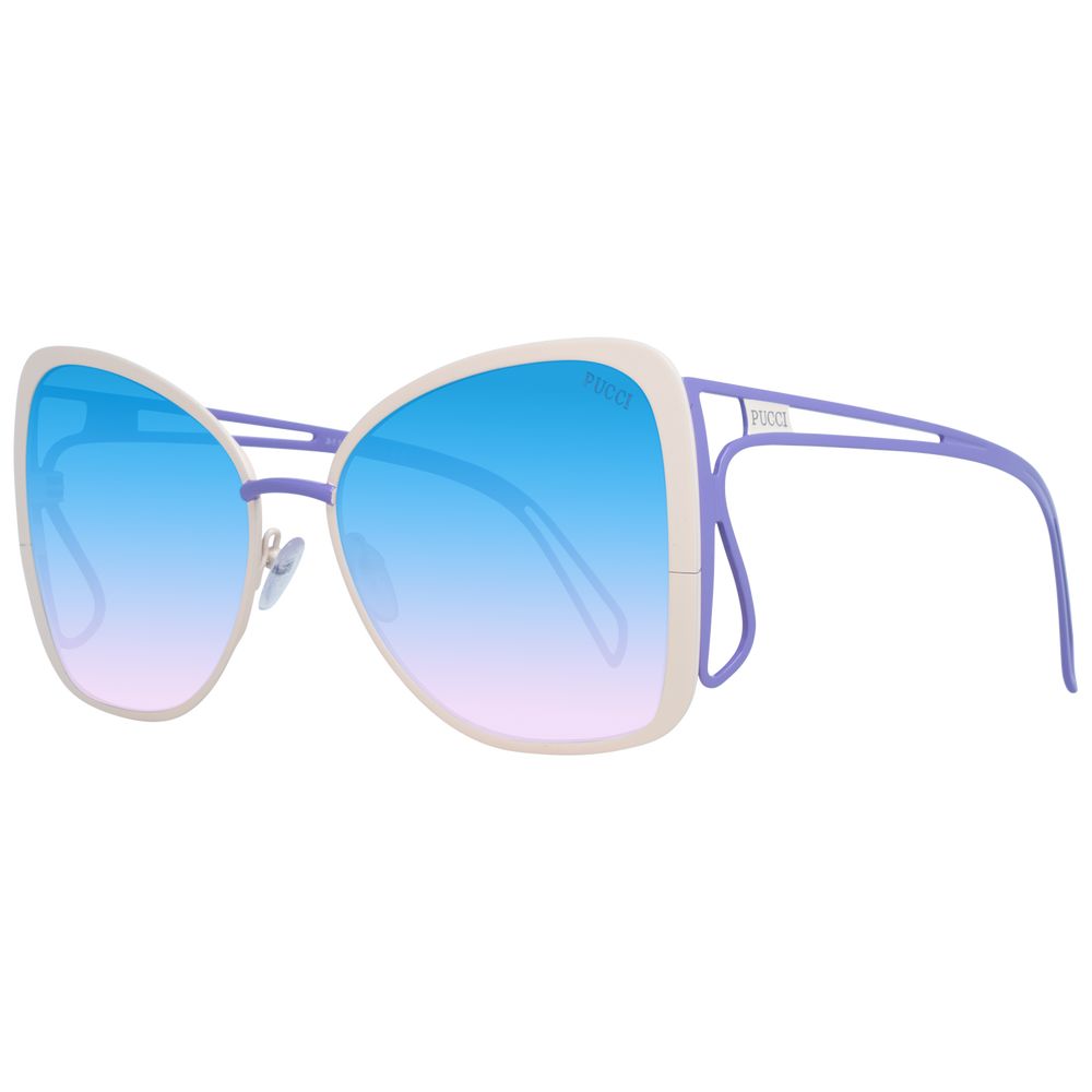 Emilio Pucci Cream Women Sunglasses – Embrace Bold Elegance