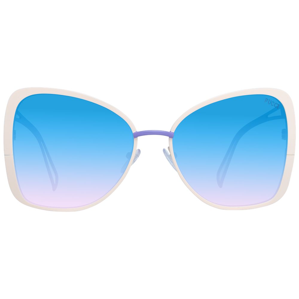 Emilio Pucci Cream Women Sunglasses – Embrace Bold Elegance