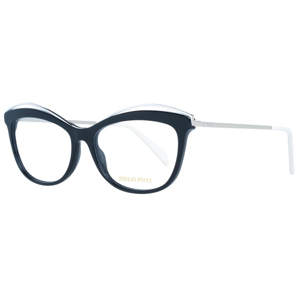 Emilio Pucci Women’s Optical Frames – Black Cat Eye Design