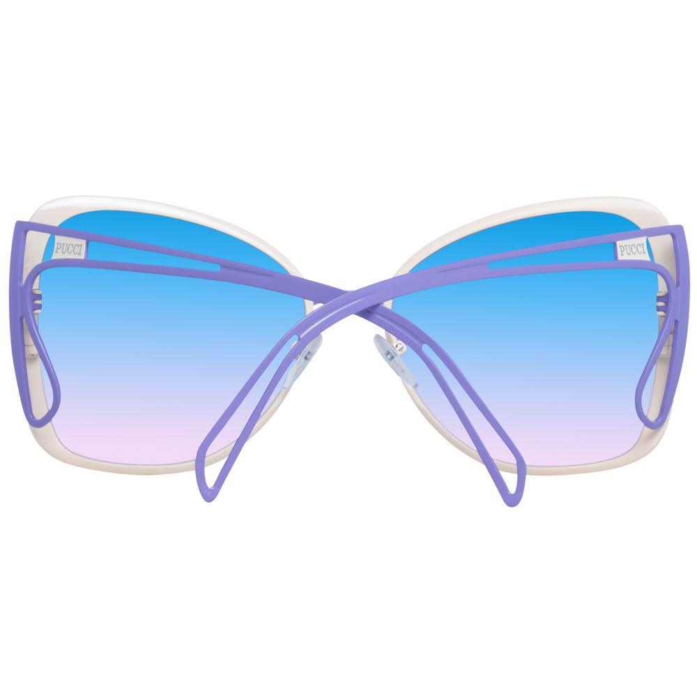 Emilio Pucci Cream Women Sunglasses – Embrace Bold Elegance