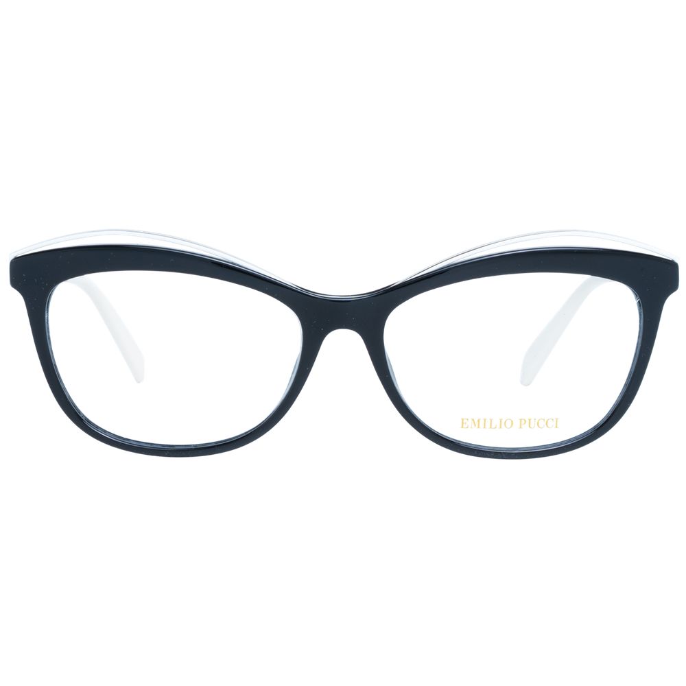Emilio Pucci Women’s Optical Frames – Black Cat Eye Design