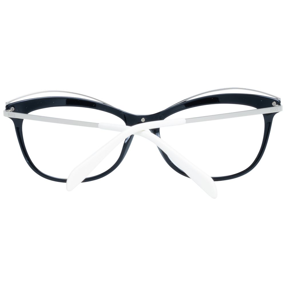 Emilio Pucci Women’s Optical Frames – Black Cat Eye Design