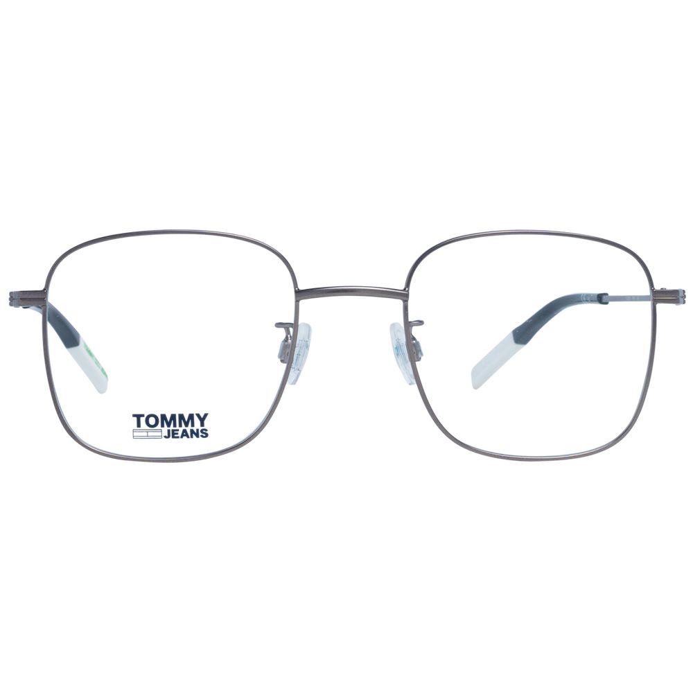 Tommy Hilfiger Gray Unisex Optical Frames – Square Full-Rim