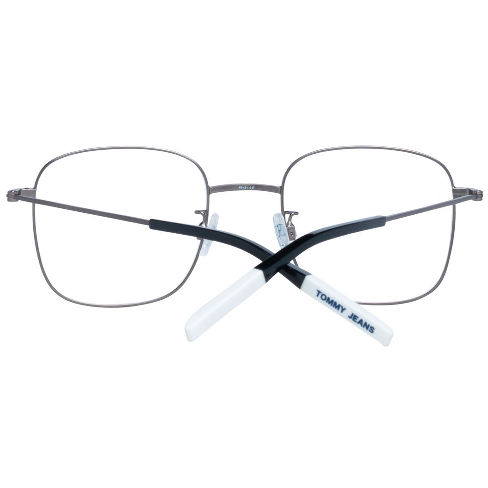 Tommy Hilfiger Gray Unisex Optical Frames – Square Full-Rim