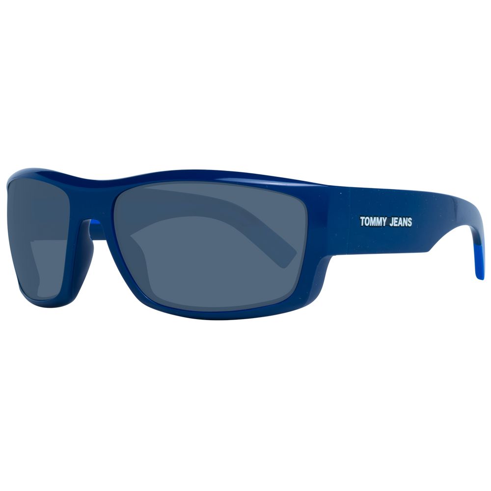Tommy Hilfiger Blue Unisex Trapezium Sunglasses with Blue Lenses