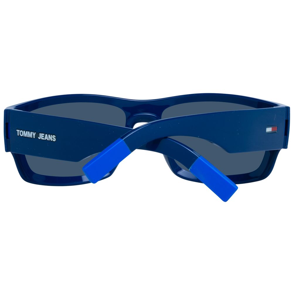 Tommy Hilfiger Blue Unisex Trapezium Sunglasses with Blue Lenses