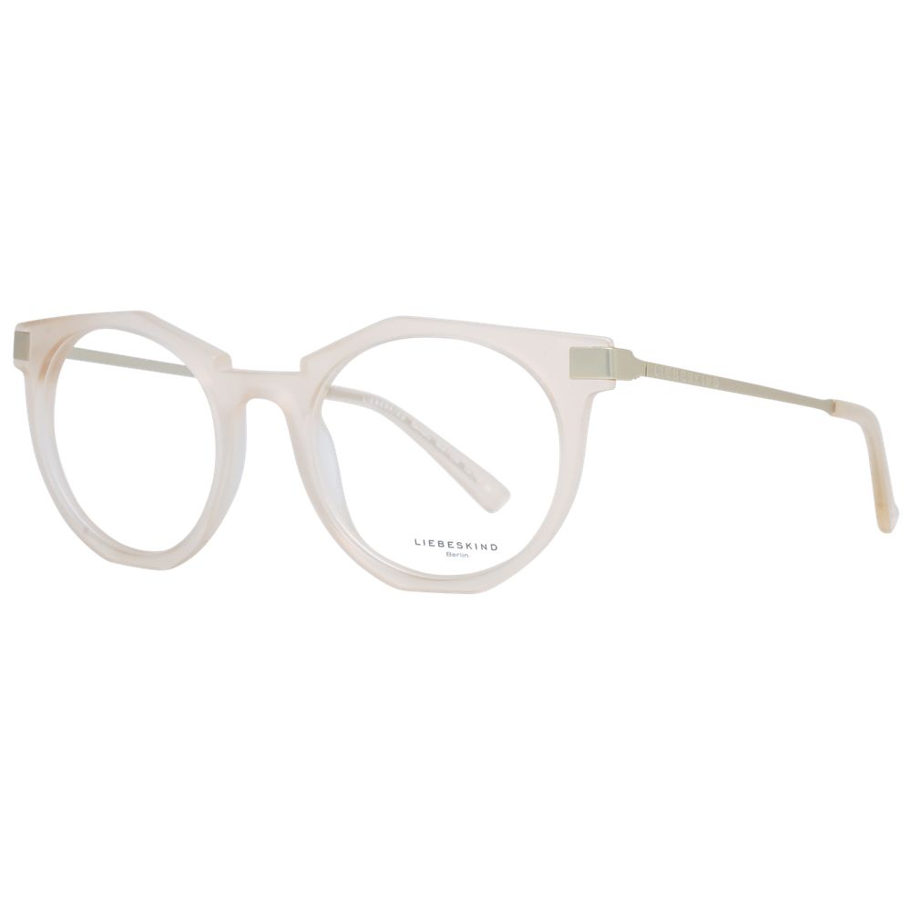 Liebeskind Beige Unisex Optical Frames – Round Full-Rim