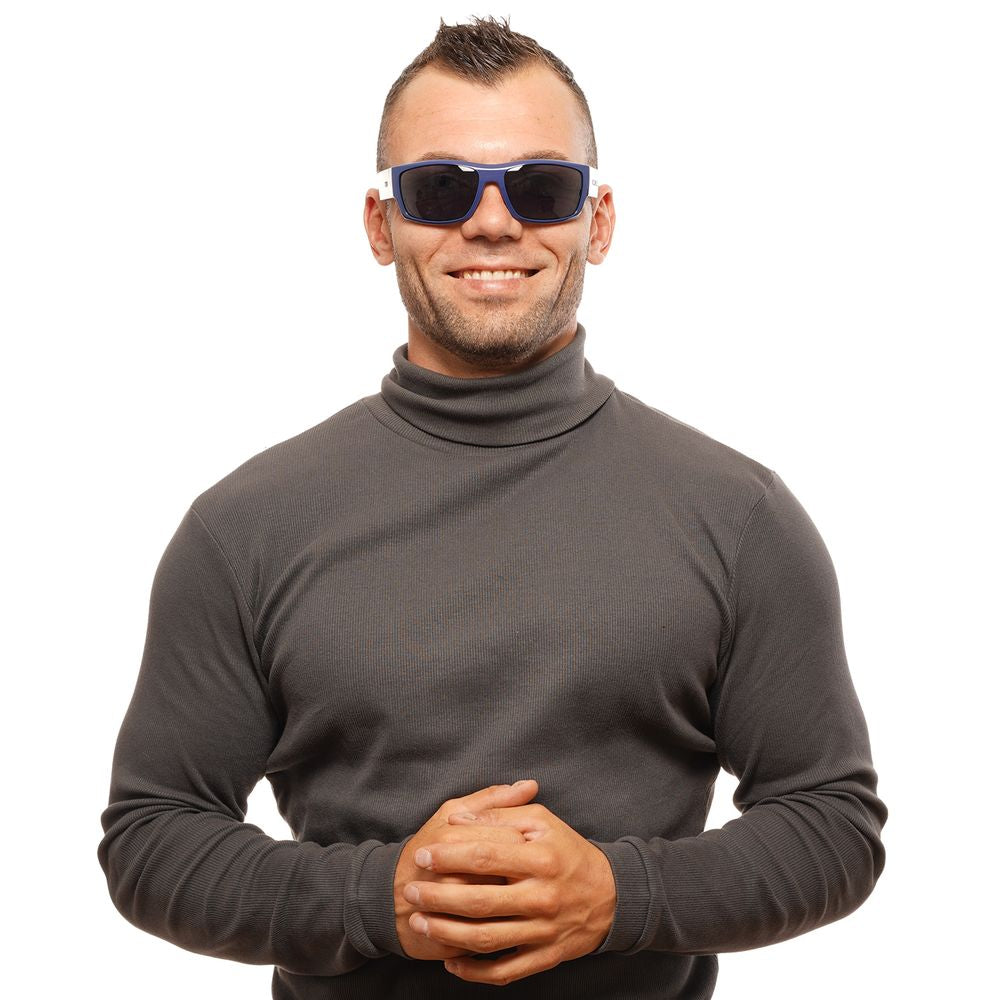 Tommy Hilfiger Blue Unisex Trapezium Sunglasses with Blue Lenses