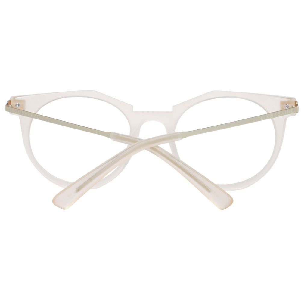 Liebeskind Beige Unisex Optical Frames – Round Full-Rim