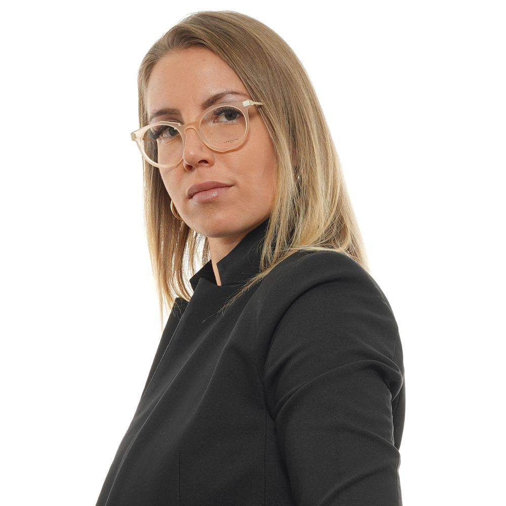 Liebeskind Beige Unisex Optical Frames – Round Full-Rim