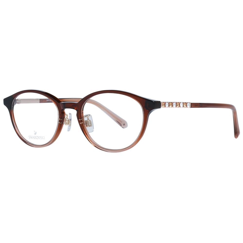 Swarovski Women’s Optical Frames – Brown Oval Design, 49mm