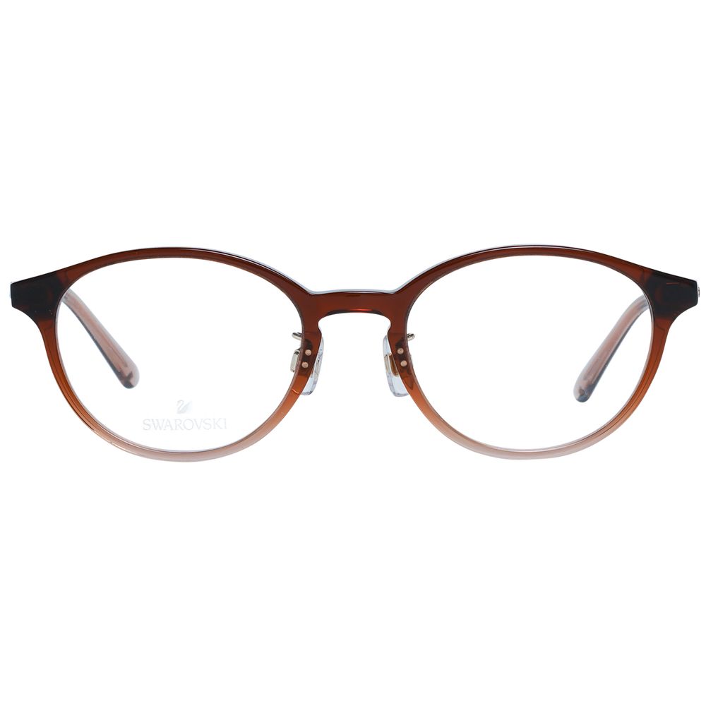 Swarovski Women’s Optical Frames – Brown Oval Design, 49mm