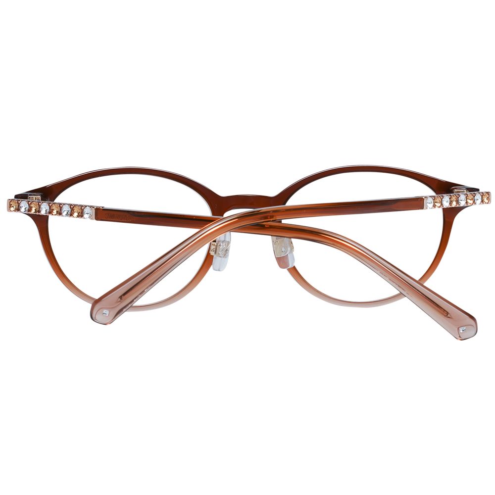 Swarovski Women’s Optical Frames – Brown Oval Design, 49mm