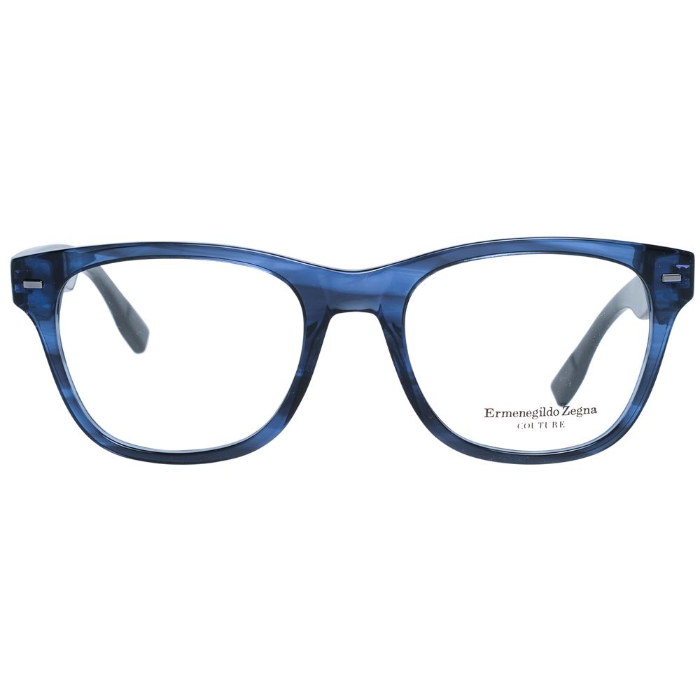 Ermenegildo Zegna Men's Optical Glasses – Blue Trapezium Frame, 52mm