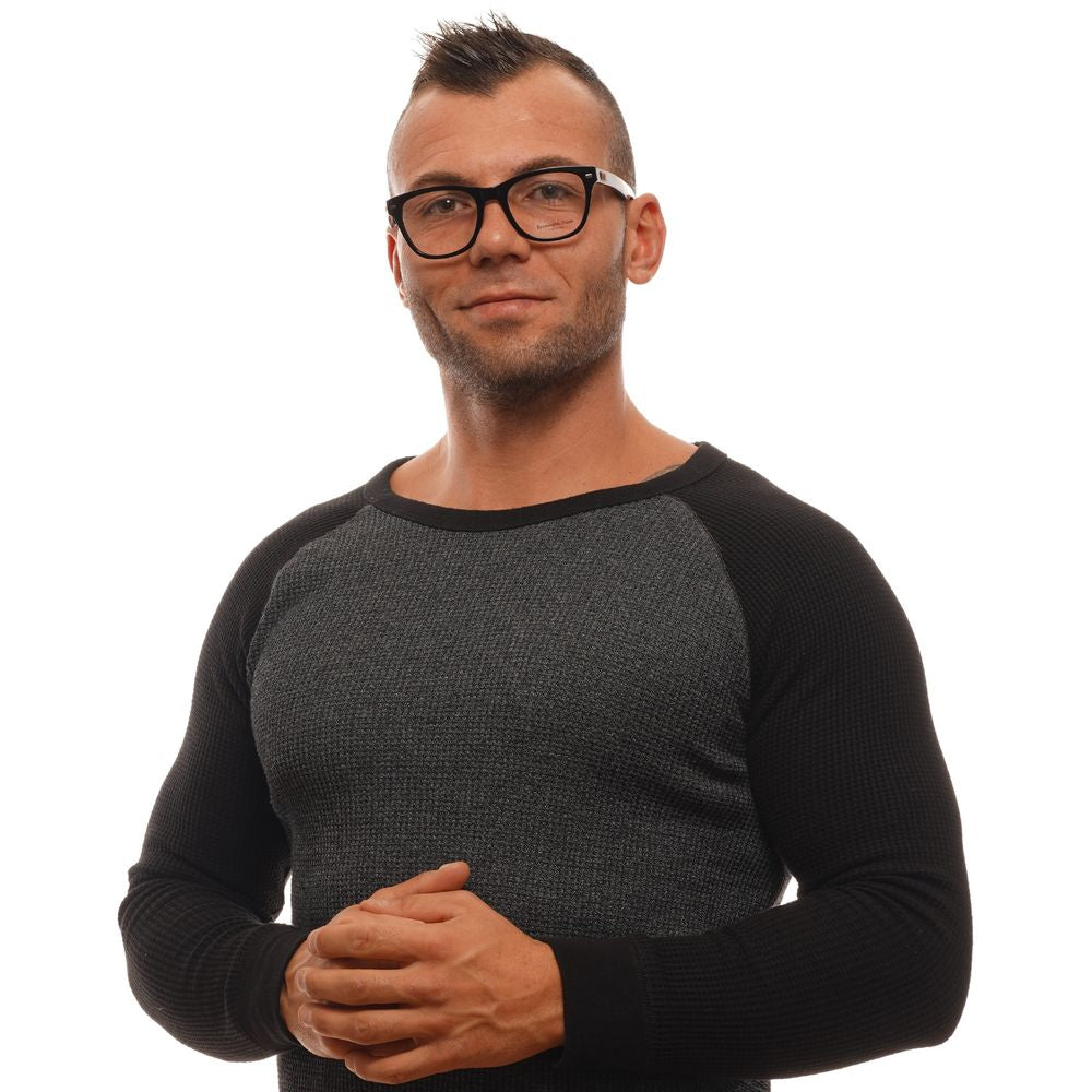 Ermenegildo Zegna Men's Optical Glasses – Black Trapezium Frame, 52mm