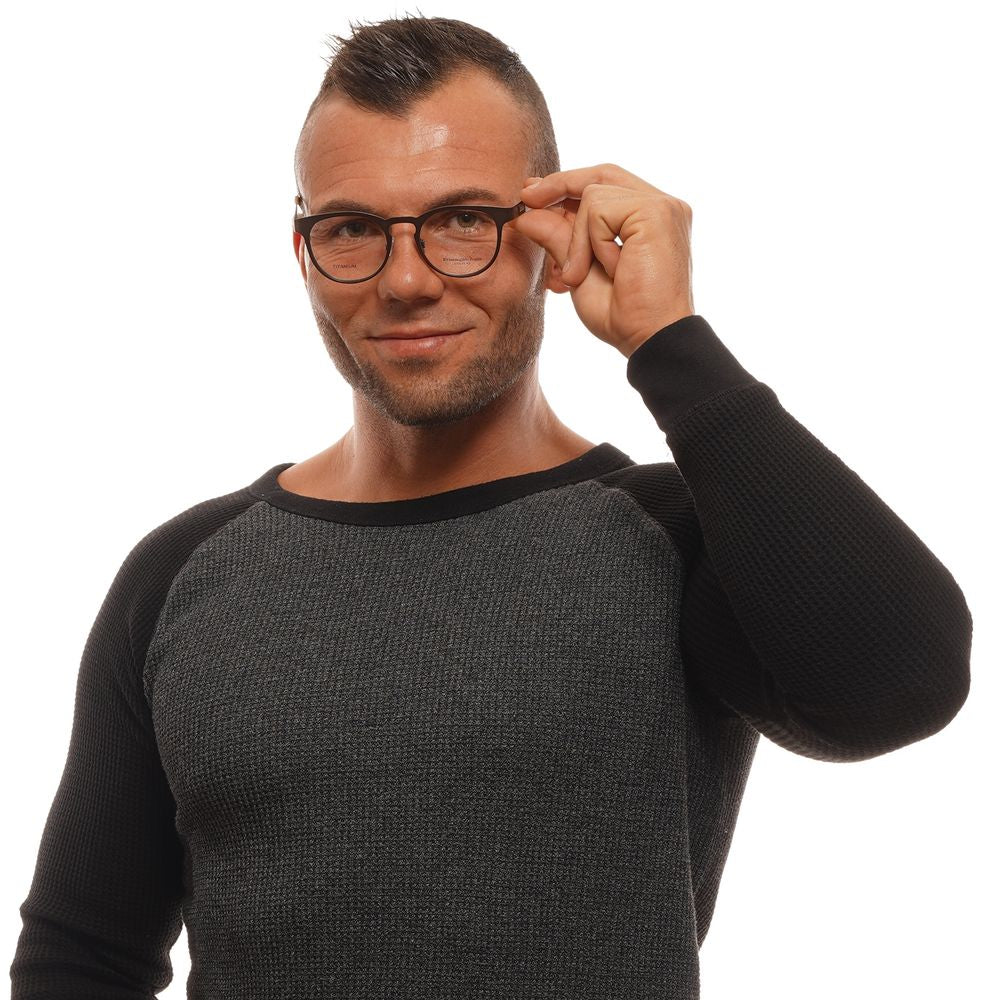 Ermenegildo Zegna Men's Optical Frames – Bronze Round Style, 48mm