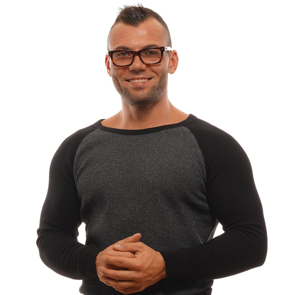 Ermenegildo Zegna Brown Men Optical Frames – Trapezium Style